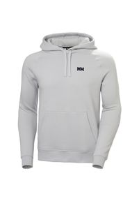 Bluza z kapturem Helly Hansen Elevate. Typ kołnierza: kaptur. Kolor: szary. Materiał: bawełna. Wzór: haft