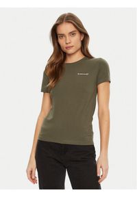 Guess Jeans T-Shirt W4YI02 J1314 Zielony Regular Fit. Kolor: zielony. Materiał: bawełna