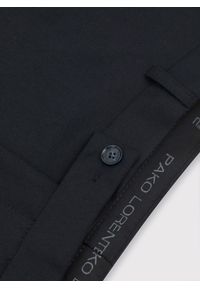 Pako Lorente - PAKO LORENTE – Granatowe spodnie garniturowe. Kolor: niebieski. Materiał: poliester, wełna. Wzór: gładki #4