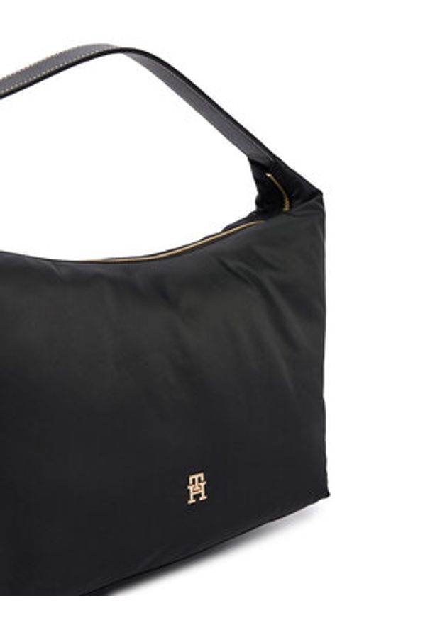 TOMMY HILFIGER - Tommy Hilfiger Torebka Th Go Hobo Nylon AW0AW18229 Czarny. Kolor: czarny