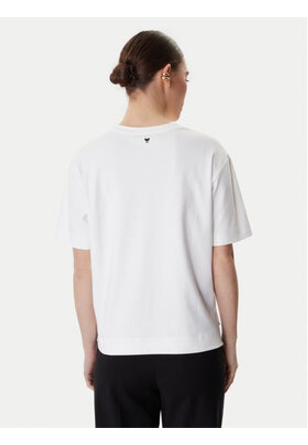 Weekend Max Mara T-Shirt Multid 2615941031 Biały Relaxed Fit. Kolor: biały. Materiał: bawełna