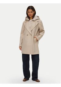 Vero Moda Płaszcz przejściowy Grace 10332379 Beżowy Regular Fit. Kolor: beżowy. Materiał: syntetyk