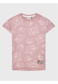 Fila Sukienka codzienna Tom & Jerry Tarija FAK0114 Różowy Regular Fit. Okazja: na co dzień. Kolor: różowy. Materiał: bawełna. Typ sukienki: proste. Styl: casual