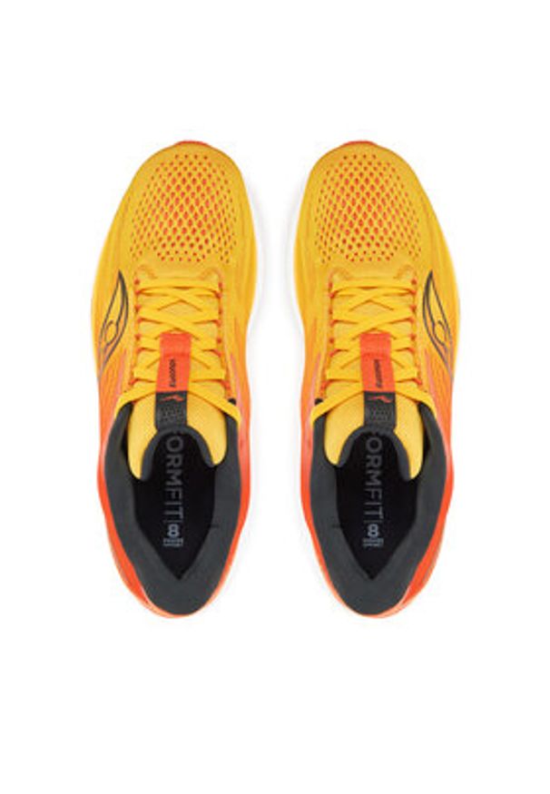 Saucony Buty do biegania Ride 18 S21000 Pomarańczowy. Kolor: pomarańczowy. Materiał: materiał