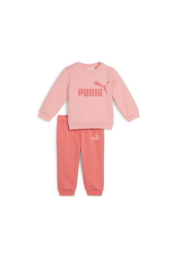 Dziecięcy dres Puma Miincats ESS. Kolor: różowy. Materiał: dresówka. Wzór: nadruk
