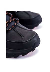 Męskie Buty Trekkingowe Ocieplane Cross Jeans KK1R4018C Czarne. Zapięcie: sznurówki. Kolor: czarny. Materiał: materiał, futro, skóra. Obcas: na platformie #8