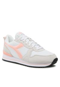 Sneakersy Diadora Olympia Platform Wn 101.176996 01 C8016 White/Peach Melba. Kolor: beżowy. Materiał: materiał. Obcas: na platformie #1