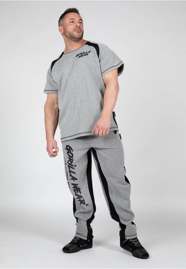 GORILLA WEAR - Augustine Stara szkoła Spodnie - Szary. Kolor: szary. Materiał: dresówka. Sport: fitness