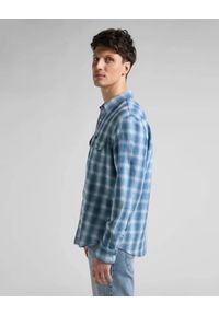 Lee - LEE WORKER SHIRT MĘSKA KOSZULA W KRATĘ DŁUGI RĘKAW INDIGO L68HOKDK 112145424. Długość rękawa: długi rękaw. Długość: długie #4
