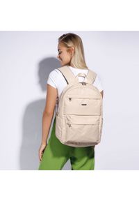Wittchen - Damski plecak z nylonu duży. Kolor: beżowy. Materiał: nylon. Styl: casual, elegancki, sportowy #5
