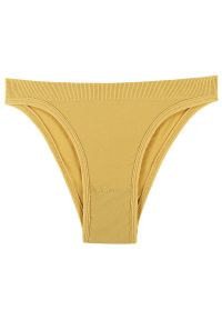 Intica - Tanga z cienkimi paskami niewidoczne pod odzieżą Devinne. Kolor: żółty. Materiał: tkanina, materiał #1