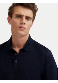 Bugatti Polo 8150-75104C Granatowy Regular Fit. Typ kołnierza: polo. Kolor: niebieski. Materiał: bawełna #3