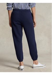Polo Ralph Lauren Spodnie dresowe 211891560002 Granatowy Regular Fit. Kolor: niebieski. Materiał: bawełna, dresówka #4