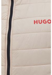 Hugo - HUGO bezrękawnik męski kolor beżowy przejściowy. Okazja: na co dzień. Kolor: beżowy. Materiał: syntetyk, włókno, materiał. Długość rękawa: bez rękawów. Styl: casual #5