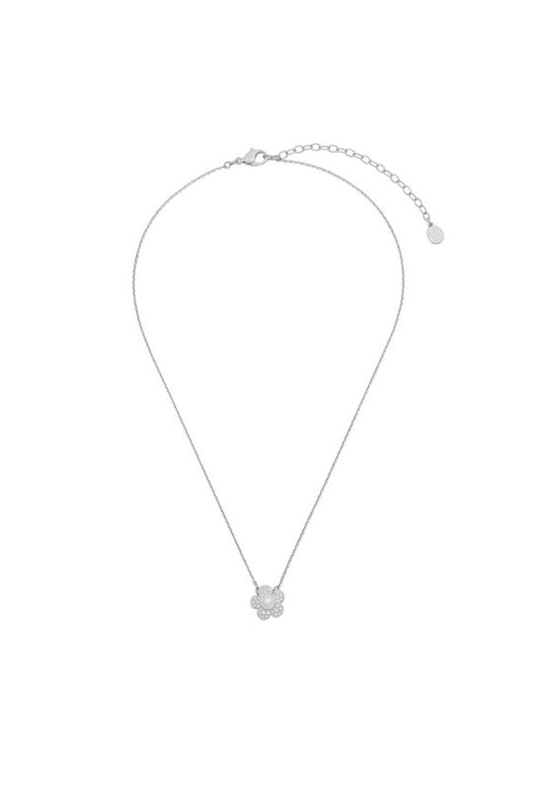 Swarovski Naszyjnik Flower 5755817 Srebrny. Materiał: metalowe. Kolor: srebrny