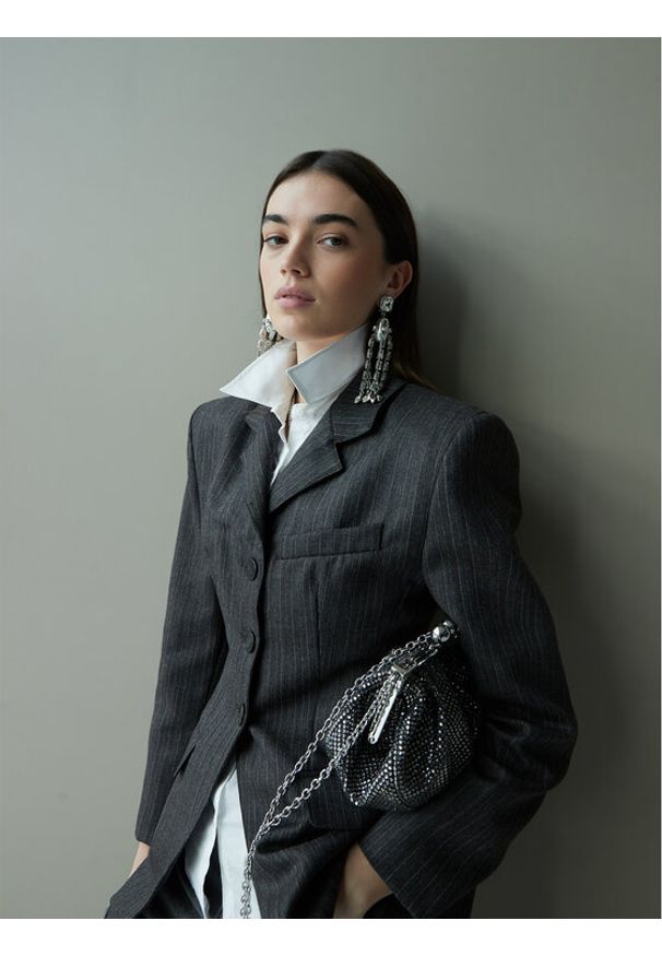 Weekend Max Mara Klipsy Callas 2525756095650 Srebrny. Materiał: metalowe. Kolor: srebrny