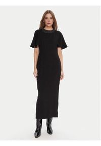 LOLA CASADEMUNT Sukienka koktajlowa MF2516012 Czarny Regular Fit. Kolor: czarny. Materiał: syntetyk. Styl: wizytowy #5
