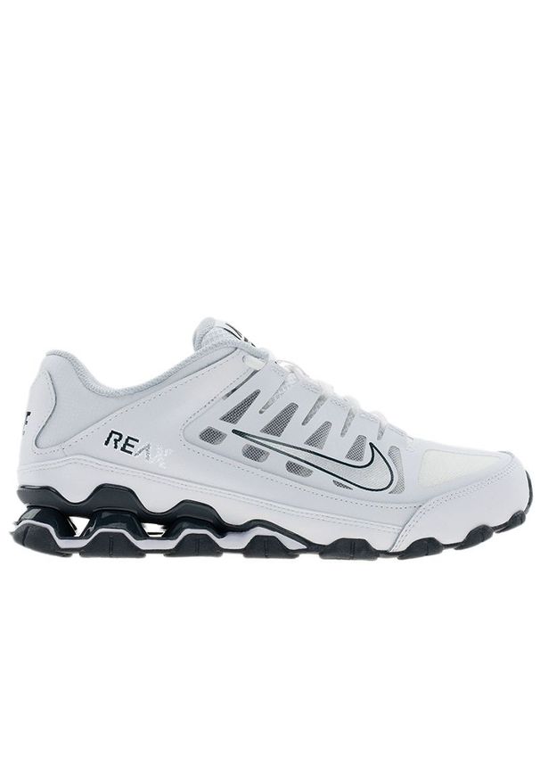Buty męskie Nike Reax 8 TR Mesh 621716-108 - białe. Zapięcie: sznurówki. Kolor: biały. Materiał: mesh. Szerokość cholewki: normalna. Sport: fitness