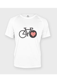 MegaKoszulki - Koszulka męska sportowa I love bike 2. Materiał: poliester #1