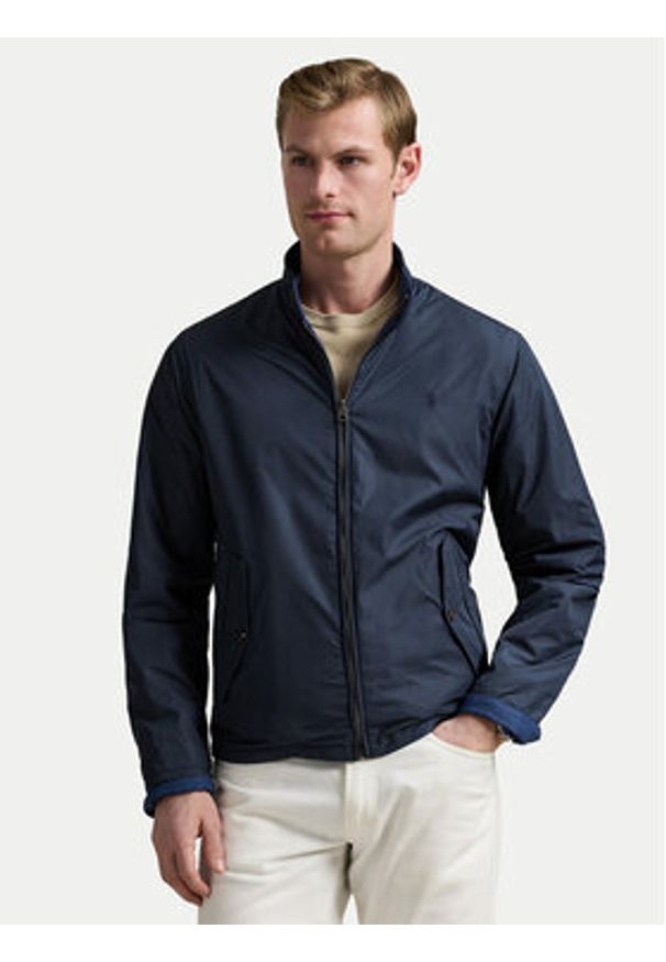 Polo Ralph Lauren Kurtka przejściowa 710962187002 Granatowy Regular Fit. Typ kołnierza: polo. Kolor: niebieski. Materiał: syntetyk