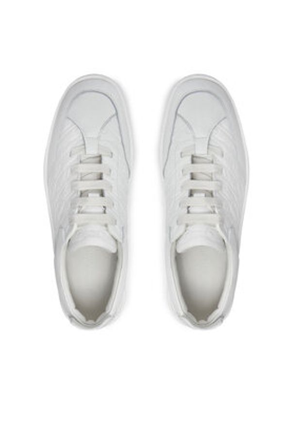 Emporio Armani Sneakersy X3X207 XR234 00001 Biały. Kolor: biały. Materiał: skóra