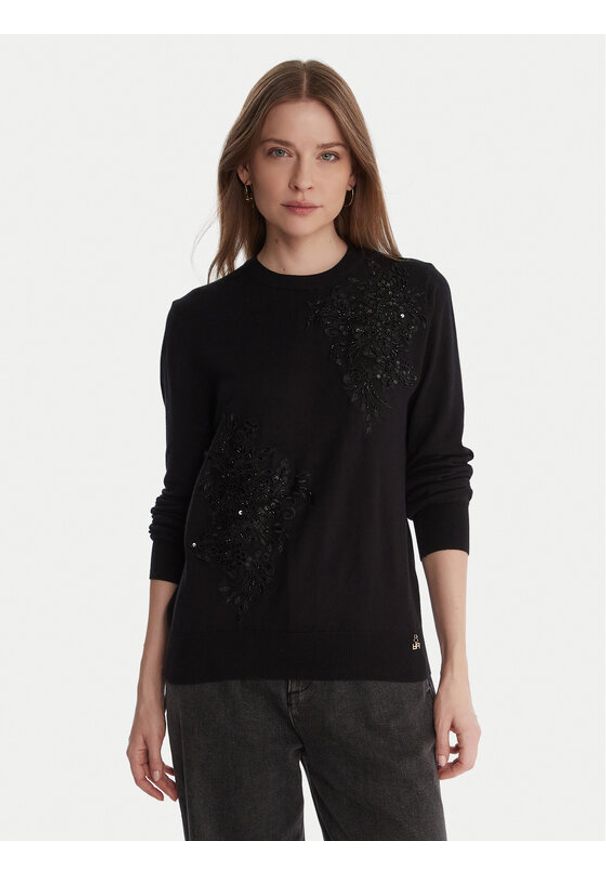 Artigli Sweter ACMA002801 Czarny Regular Fit. Kolor: czarny. Materiał: syntetyk