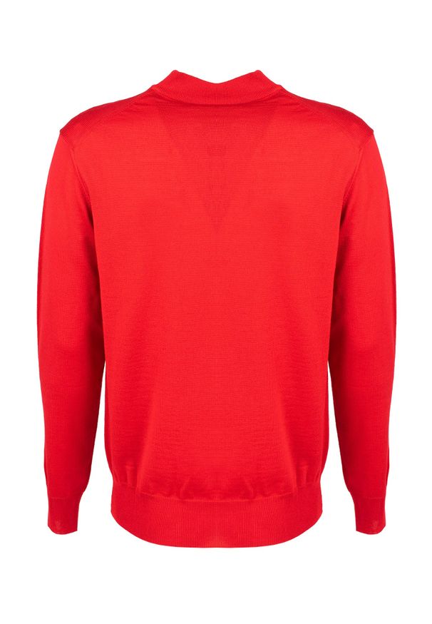 Plein Sport Sweter | MLPS90352 | Mężczyzna | Czerwony. Okazja: na co dzień. Kolor: czerwony. Materiał: wełna. Styl: sportowy