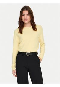 only - ONLY Sweter Rica 15204279 Żółty Regular Fit. Kolor: żółty. Materiał: syntetyk #1