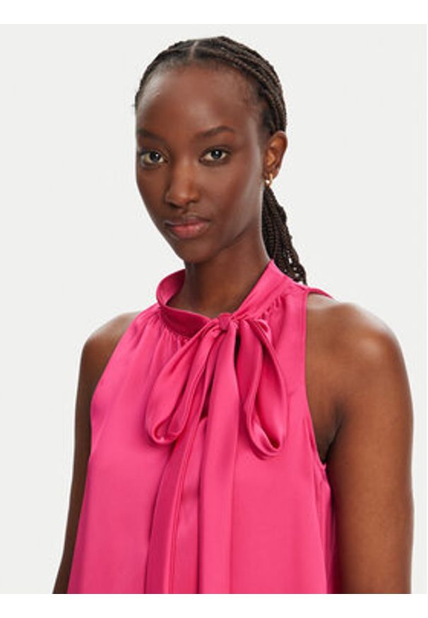 Hugo - HUGO Bluzka Celuni-1 50540259 Różowy Regular Fit. Kolor: różowy. Materiał: syntetyk