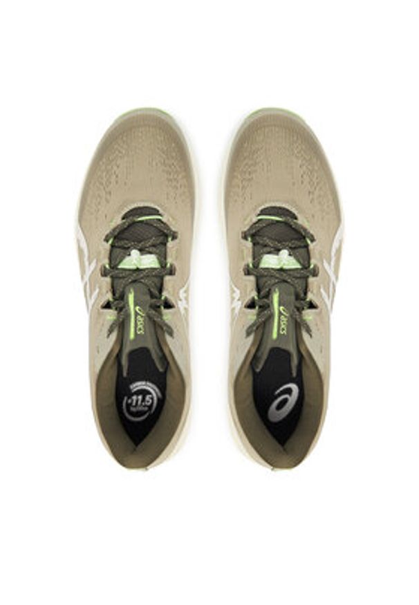 Asics Buty do biegania Fuji Lite 6 1011C086 Khaki. Kolor: brązowy. Materiał: materiał, mesh