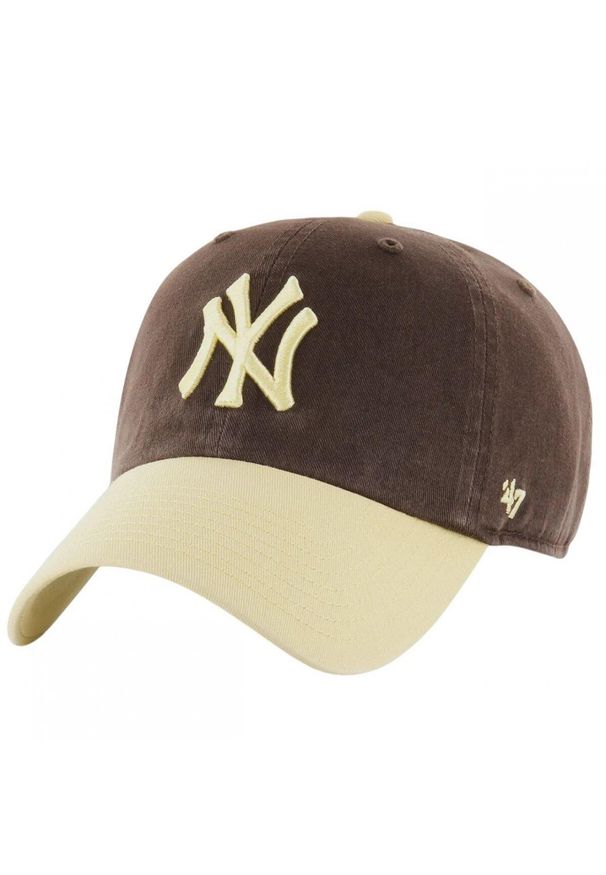 47 Brand - Czapka z daszkiem do turystyki Brand 47 MLB New York Yankees brązowa. Kolor: brązowy