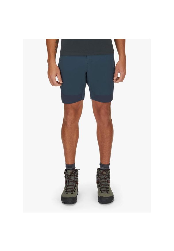 Spodenki turystyczne męskie Rab Torque Mountain Shorts. Kolor: niebieski