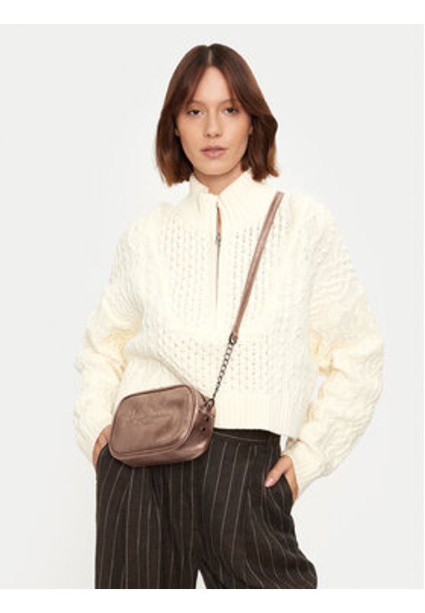 Pepe Jeans Torebka PL031577 Miedziany. Kolor: brązowy. Materiał: skórzane