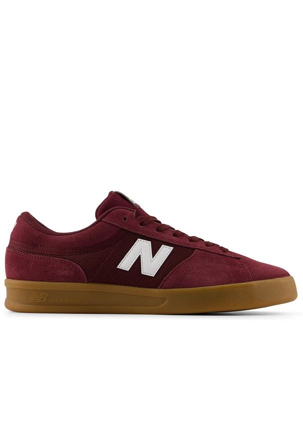 Buty unisex New Balance Numeric UN430BYG - bordowe. Kolor: czerwony. Materiał: zamsz, materiał, syntetyk, guma. Szerokość cholewki: normalna