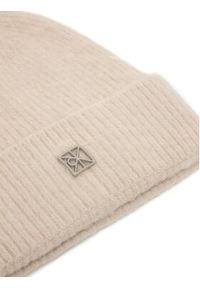 Calvin Klein Czapka Emblem Brushed LV04D8067G Beżowy. Kolor: beżowy. Materiał: materiał, poliamid