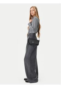 Calvin Klein Jeans Torebka Minimal Monogram Shoulder Pouch LV04K3161G Czarny. Kolor: czarny. Materiał: skórzane #4