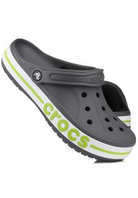 Klapki sportowe Crocs CROCBAND. Kolor: biały, szary, wielokolorowy, zielony. Styl: sportowy #1