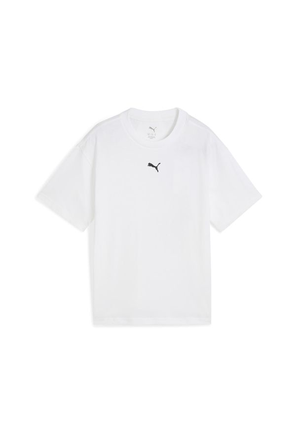 Puma - Młodzieżowa koszulka Essentials Boxy PUMA White. Kolor: biały. Sport: joga i pilates