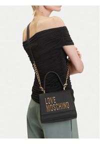 Love Moschino - LOVE MOSCHINO Torebka JC4024PP1MKD0000 Czarny. Kolor: czarny. Materiał: skórzane #5