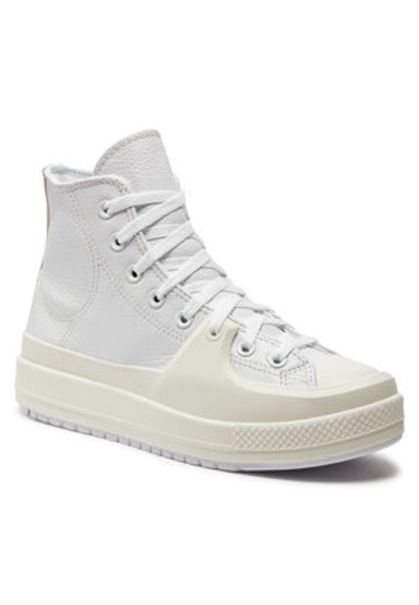 Converse Trampki Chuck Taylor All Star Construct Leather A02116C Biały. Kolor: biały. Materiał: skóra