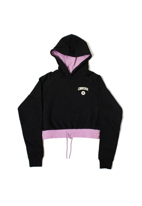 Converse - Kurtka CONVERSE CHUCK HOODIE Czarny. Kolor: czarny. Materiał: tkanina