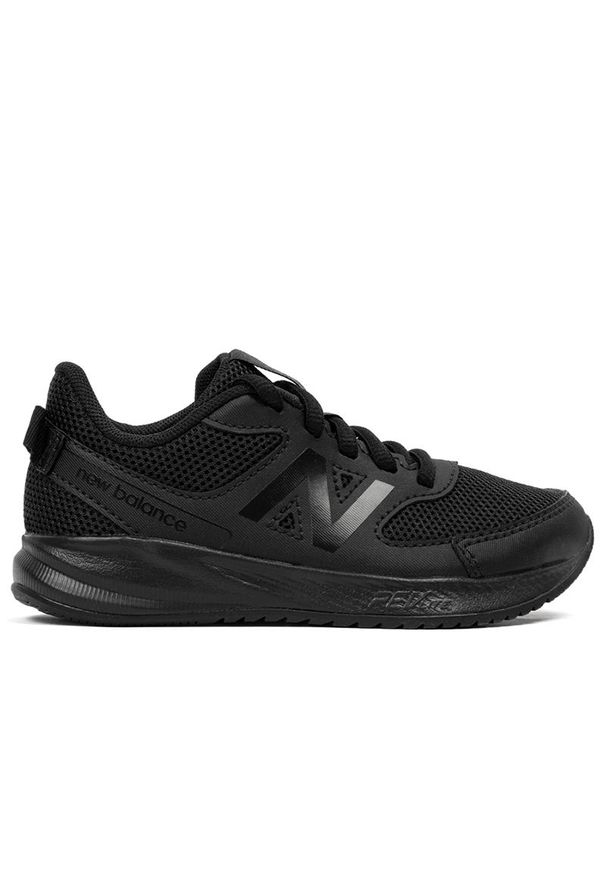 Buty New Balance YK570BB3 - czarne. Okazja: na co dzień. Kolor: czarny. Materiał: guma, syntetyk, materiał. Szerokość cholewki: normalna