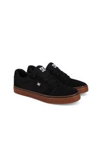 Trampki DC Shoes Anvil, Czarny, Mężczyźni. Kolor: zielony, brązowy, wielokolorowy. Materiał: materiał, syntetyk, skóra. Szerokość cholewki: normalna. Sport: skateboard