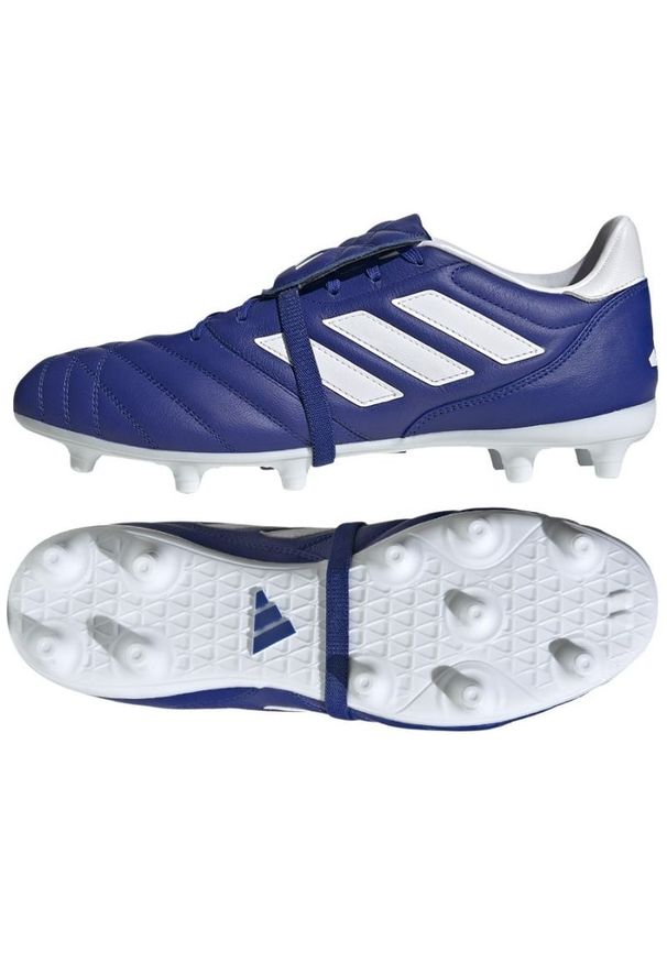 Adidas - Buty adidas Copa Gloro Fg M HP2938 niebieskie niebieskie. Kolor: niebieski. Materiał: syntetyk, skóra, koronka. Szerokość cholewki: normalna. Sport: piłka nożna, fitness