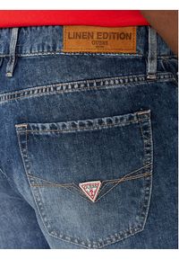 Guess Szorty jeansowe M4GD27 D5AY1 Granatowy Regular Fit. Kolor: niebieski. Materiał: bawełna #5