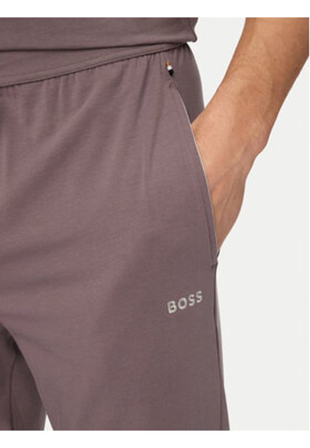 BOSS T-Shirt Mix&Match 50515312 Fioletowy Regular Fit. Kolor: fioletowy. Materiał: bawełna
