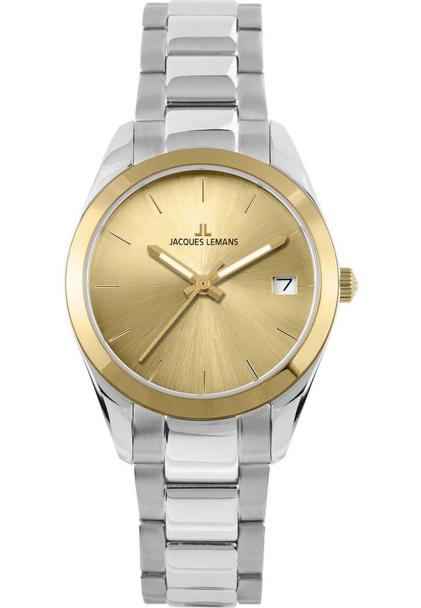 Zegarek Jacques Lemans Zegarek damski Jacques Lemans 1-1878E srebrny. Kolor: srebrny