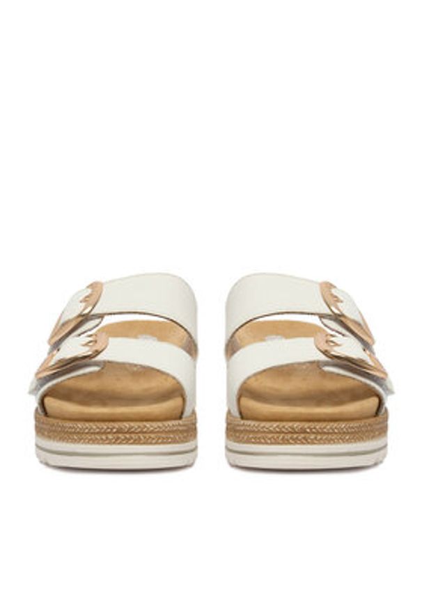 Remonte Klapki CEO-D0Q66-80 Écru. Materiał: skóra, syntetyk