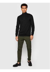 Selected Homme Sweter Berg 16074687 Czarny Regular Fit. Kolor: czarny. Materiał: bawełna #2