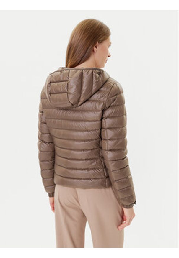 TOMMY HILFIGER - Tommy Hilfiger Kurtka puchowa WW0WW46788 Brązowy Regular Fit. Kolor: brązowy. Materiał: syntetyk